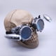 thumbnail image 5 of 2x Gafas estilo Steampunk, gafas de sol elegantes, resistentes al viento y desmontables Argenta y Negro, 5 of 6