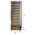 thumbnail image 4 of Avanti Freestanding Single Zone Wine Chiller Cooler Fridge, Stainless Steel, 4 of 4