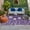 MediumPurple, variant on Purple Flower Outdoor Rug 5x8 Ft, Non Slip Washable Area Rug, Country Garden Floral Aesthetics Plant Patio Rugs Carpet Runner, Large Floor Mat for Indoor/Outdoor Deck Porch Camping