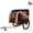 Black-Orange, variant on Montary 2-in-1 Dog Bike Trailer & Stroller - 120lb Capacity Steel Frame w/ Foldable Wheels (Black- Gray)