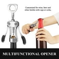 thumbnail image 2 of USIONE 2pcs Heavy-Duty Zinc Alloy Wing Corkscrew & Beer Opener, Ergonomic Handle Sharp Screw, for Kitchen/Bar/Restaurant, 2 of 8