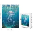 thumbnail image 2 of Jellyfish 500 Piece Wooden Puzzle, Animal Jigsaw Puzzle for Adults, Finished Size 20.5" x 15", 2 of 8