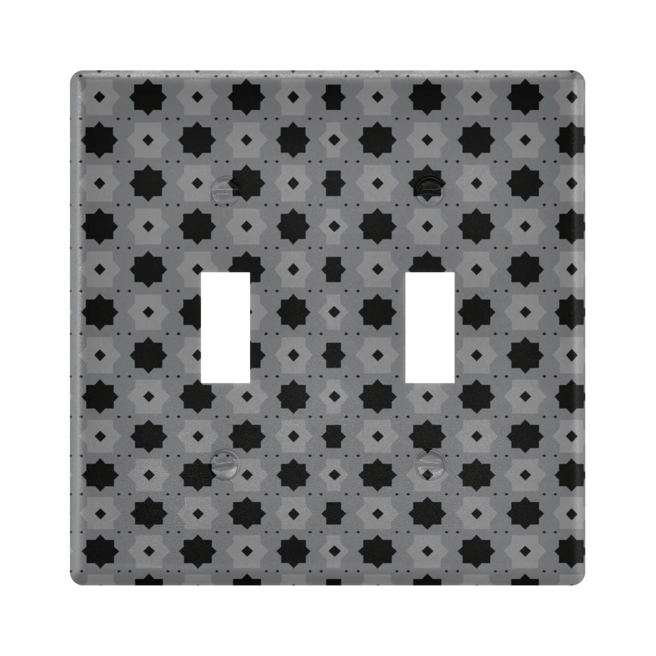 WIRESTER Single Gang Toggle Light Switch Plate – Black & White Tuxedo Cat Design, Fits Standard Wall Outlets