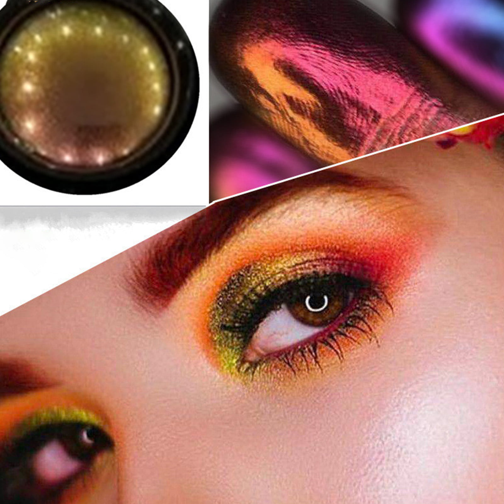 Decor Store Glitter Eyeshadow Punk Longwear Cosmetics Eye Makeup Eyeshadow  Powder for Gathering 