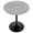 Light Gray & Black, variant on GZXS Round Dining Table, 27.56" Circle Tulip Leisure Table with Sintered Stone Top & Iron Pedestal, Mid Century Modern Bistro Table for Small Places, Kitchen, Living Room, Cafe (Dark Gray & Black)