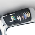 thumbnail image 4 of HLONK CD Case Multifunctional Large Capacity Faux Leather Car Sun Visor CD DVD Storage Organizer for Car Interior, 4 of 8