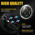 thumbnail image 3 of 1 faro LED de 7 pulgadas para coche o motocicleta con luz de cruce/luz diurna/intermitente, 3 of 7