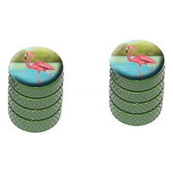Flamingo Bike Valve Stem Caps