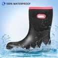 thumbnail image 5 of DKSUKO Women's Muck Warm Snow Boots Waterproof High Performance Winter Rubber Rain Boots for Women (9.5 B(M) US,Pink Handle), 5 of 7