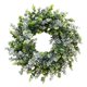 thumbnail image 1 of Decoración de pared verde de  artificiales Blanco verde Gloria Corona de eucalipto, 1 of 8