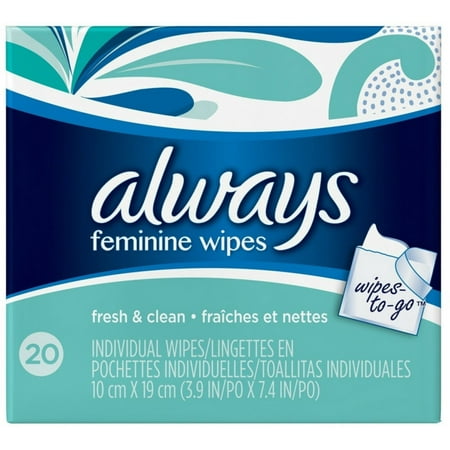 Always Radiant Wipes - Always Wipes-to-Go 20 ea