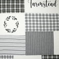 thumbnail image 5 of VHC Brands, Sawyer Mill Stenciled Patchwork Throw, Black, 60x50, 5 of 5