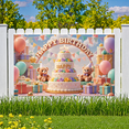thumbnail image 7 of Decorative Banner Happy Birthday Cake Teddy Bear for Birthday Celebration Kids Party Decorations, 7 of 7