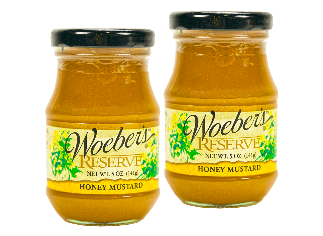 Woeber's Reserve Honey Mustard, 2Pack 5 oz. Jars