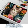 thumbnail image 6 of Cat Printed Square Mouse Pad Desk Mat, Non-Slip Rubber Bottom Gaming Mouse Mat for Office, 8.3x9.8 Inch, 6 of 6