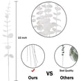 thumbnail image 2 of Viworld 40 Pcs Gold Eucalyptus Stems Artificial Eucalyptus Leaves Decor Eucalyptus Branches Fake Eucalyptus with Fake Leaves 15 inch Faux Eucalyptus Stem for Vase Wedding Bouquet Home (White), 2 of 7