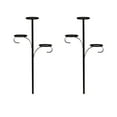 thumbnail image 2 of Candelabro Triples para la punta del árbol, portavelas de 3 niveles, árbol de Navidad iluminado único, vajilla para dormitorio, cocina, adorno navideño, diseño plegable, marco de metal, para, 2 of 7