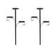 thumbnail image 2 of Candelabro Triples para la punta del árbol, portavelas de 3 niveles, árbol de Navidad iluminado único, vajilla para dormitorio, cocina, adorno navideño, diseño plegable, marco de metal, para, 2 of 7
