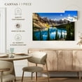 thumbnail image 5 of Elephant Stock Magnificent Moraine Lake Wall Art - Horizontal Canvas Wall Art - Living Room Wall Decor - Nature Canvas - Green And Blue Decor - 39" x 26", 5 of 8
