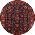 thumbnail image 1 of Ahgly Company Indoor Round Traditional Saffron Red Persian Area Rugs, 3' Round, 1 of 6