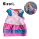 thumbnail image 2 of Vestido para perro pequeño cachorro niña lindo 3 niveles falda plisada con volantes rosa mini lunares sin mangas elegante volante plisado hombros L, 2 of 5
