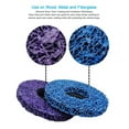 thumbnail image 2 of 1PC 4-Inch Strip Disc Stripping Wheel for Angle Grinders to Remove Paint Varnish Oxidation Rust Welds for Wood Metal Work Blue, 2 of 9