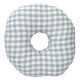thumbnail image 1 of Ear Pillow, Large Hole  Pillow Soft Blue Gingham Zipper 3D Printing  For Pressure Sore For Redness, 1 of 8
