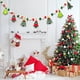 thumbnail image 2 of Guirnalda colgante de pared de Nochebuena con pompones rojos y verdes, bandera para chimenea, decoración para interiores y exteriores, decoración para fiestas, 2 of 6
