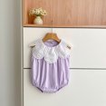 thumbnail image 5 of RMGVDSD Newborn Baby Girl Clothes Sleeveless Bubble Romper, Newborn Infant Bodysuit Playsuit Snap Crotch Baby Onesie Fashion Clothes, 5 of 8