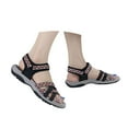 thumbnail image 3 of Gubotare Women's Comfortable Walking Sandals Air Cushion Sport Slingback Elastic Band Platform Shoes (Black,Size 6), 3 of 9