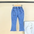 thumbnail image 6 of Krdevn Girls Denim Bottom Pants Flared Trousers for Teenage Stretch Bootcut Jeans Comfortable Daily Wear Outfit,7-8 Years, 6 of 6