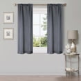 thumbnail image 7 of Superior Shimmer Blackout Curtains, Rod Pocket, Set of 2, 26" X 63", Silver, 7 of 7