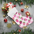 thumbnail image 6 of GZHJMY Strawberry Christmas Stocking, Personalized Large Candy Stocking Hanging Gift, Xmas Stockings Decoration for Family Holiday Party Ornaments Decor Fireplace, 6 of 7