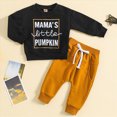 thumbnail image 2 of TOWED22 Toddler Boy 2-Piece Outfit Set Long Sleeve Print Graphic Sweatshirt Jogger Pants Fall Winter Casual Clothes, 2 of 8