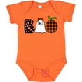 thumbnail image 3 of Inktastic Boo Halloween Ghost and Plaid Pumpkin Boys or Girls Baby Bodysuit, 3 of 5