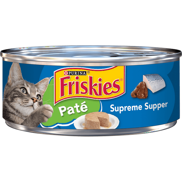 Friskies Pate Wet Cat Food, Pate Supreme Supper, 5.5 oz. Can Walmart