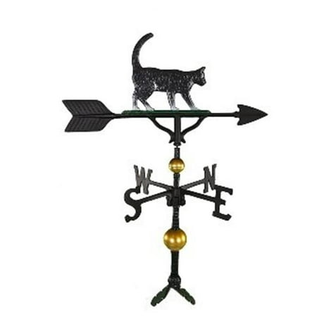 Montague Metal Products WV-381-NC 300 Series 32 In. Deluxe Color Cat Weathervane