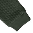 thumbnail image 6 of Ceisia Men Cable Knit Quarter Zip Collar Pullover Sweater Slim Fit Long Sleeve Casual Daily Business Knitted Polo Top Army Green XL Gift, 6 of 7