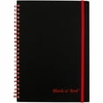 thumbnail image 5 of Cuaderno de negocios Black n Red - 70 hojas - Encuadernación con alambre - Peso base de 24 lb - A5 - 5 7/8 x 8 1/4 - Papel blanco - Carpeta roja - Cubierta de polipropileno negro - Cubierta perforada, 5 of 5
