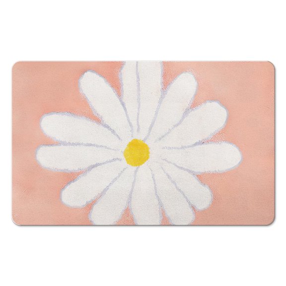 Upgrade Your Shower Experience Luxurious 20x32 Medallion Bath Rug, Quick Dry & Absorbent