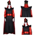 thumbnail image 2 of Disfraz de Jafar para adulto, mono, capa, sombrero para hombre, trajes para adultos, disfraz de Halloween, fiesta de carnaval, fantasía, juego de rol, 2 of 5