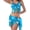 Blue, variant on 2Pcs Belly Dance Skirt with Sequin Fringe Bra Top Hip Scarf Set Rave Latin Dance Party Halloween Sequins Tassel Costumes