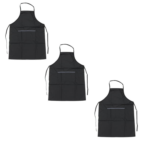 Hairdressing Apron Barber Working Coloring Polyester Smock Cutting Aldult 3 Pcs
