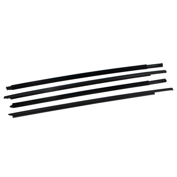 Weatherstrip Window Molding Trim Seal Belt Replaces 55112376AH 55112377AH Compatible with Dodge Ram 1500 2500 3500 4500 5500 Crew Cab 2009-2023,Not Fit for Quad Style