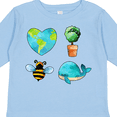 thumbnail image 4 of Inktastic Earth Day Plant a Tree Save the Bees Save the Seas Love Your Mother Boys or Girls Long Sleeve Toddler T-Shirt, 4 of 5
