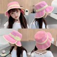 thumbnail image 2 of Fisherman Hat with Chin Strap UV Protection Breathable Kids Bucket Hat for Beach, 2 of 10
