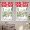 thumbnail image 2 of LALILO Kitchen Curtain Valance Ethnic Boho Rod Pocket Window Curtain 52"x 18" Set of 2, 2 of 7