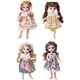 thumbnail image 1 of Juego de 4 muñecas de 20 cm, muñecas con articución esférica 1/8, juguetes de bricoje con juego completo de ropa, zapatos, pelucas, maquilje Baoblaze muñeca de rótulas, 1 of 8