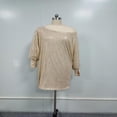 thumbnail image 4 of Yokua Glitter Women Asymmetrical Off Shoulder Long Sleeve Party Dress Evening Event, 4 of 10
