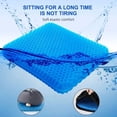 thumbnail image 2 of Gel Seat Cushion Summer Breathable Honeycomb Design For Pressure Relief Back Tailbone Pain - Home Office Wheelchair Chair Cars, 2 of 8